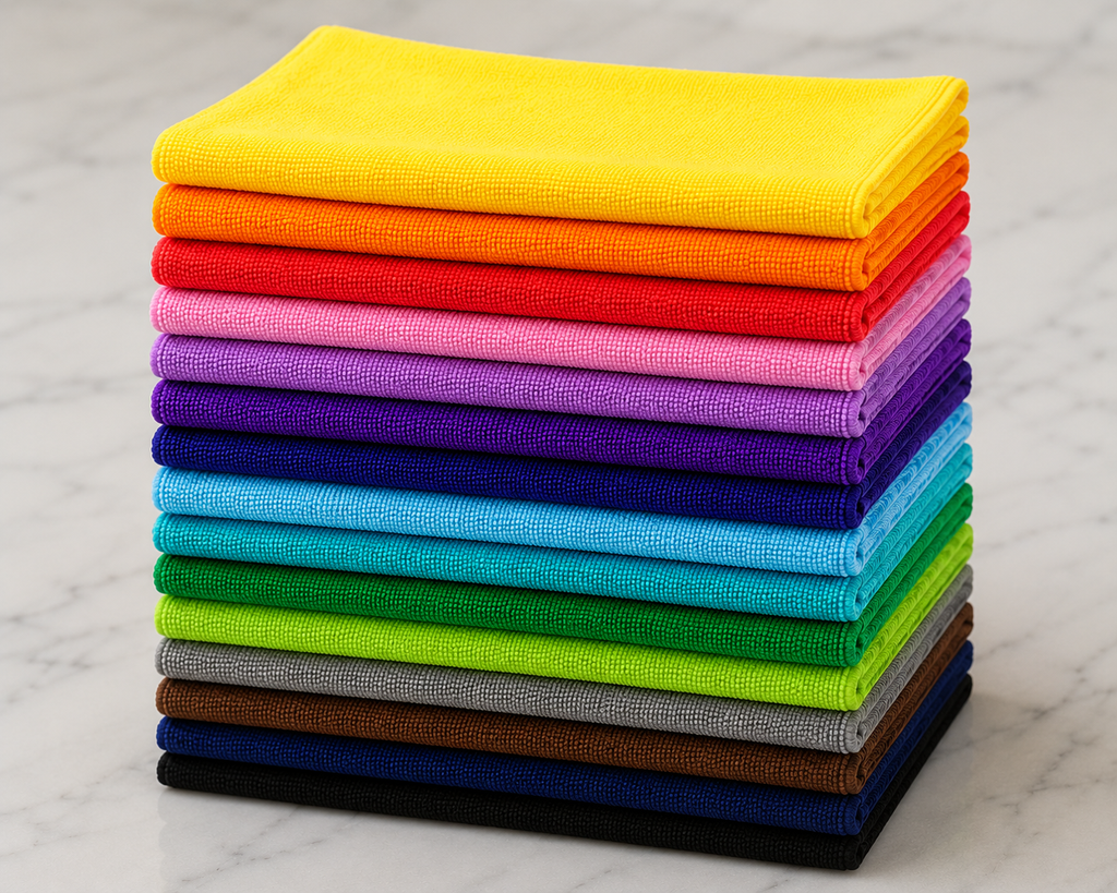 16 Trapos Multiusos de Microfibra 40x40 cm | Alta Absorción y Reutilizables