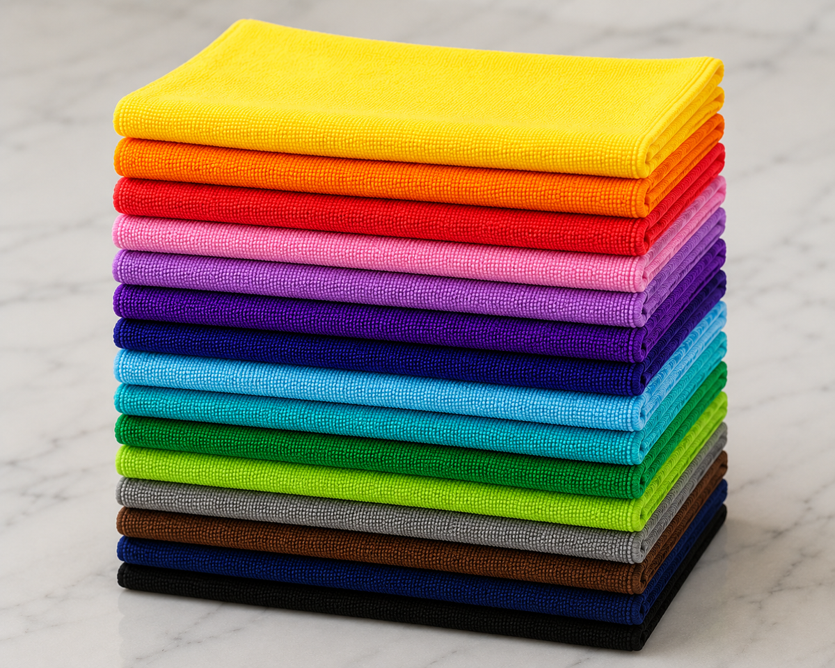16 Trapos Multiusos de Microfibra 40x40 cm | Alta Absorción y Reutilizables
